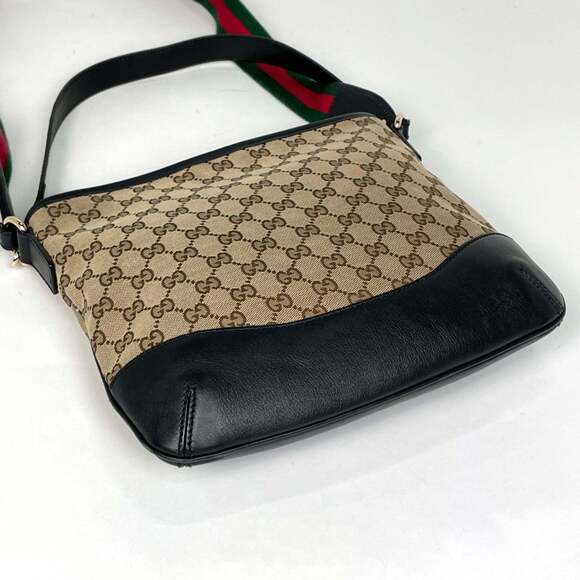 Gucci GG Pattern Shoulder Bag, 2-Way, One-Shoulder, Sherry Line, Web, Canvas,... - Picture 2 of 9